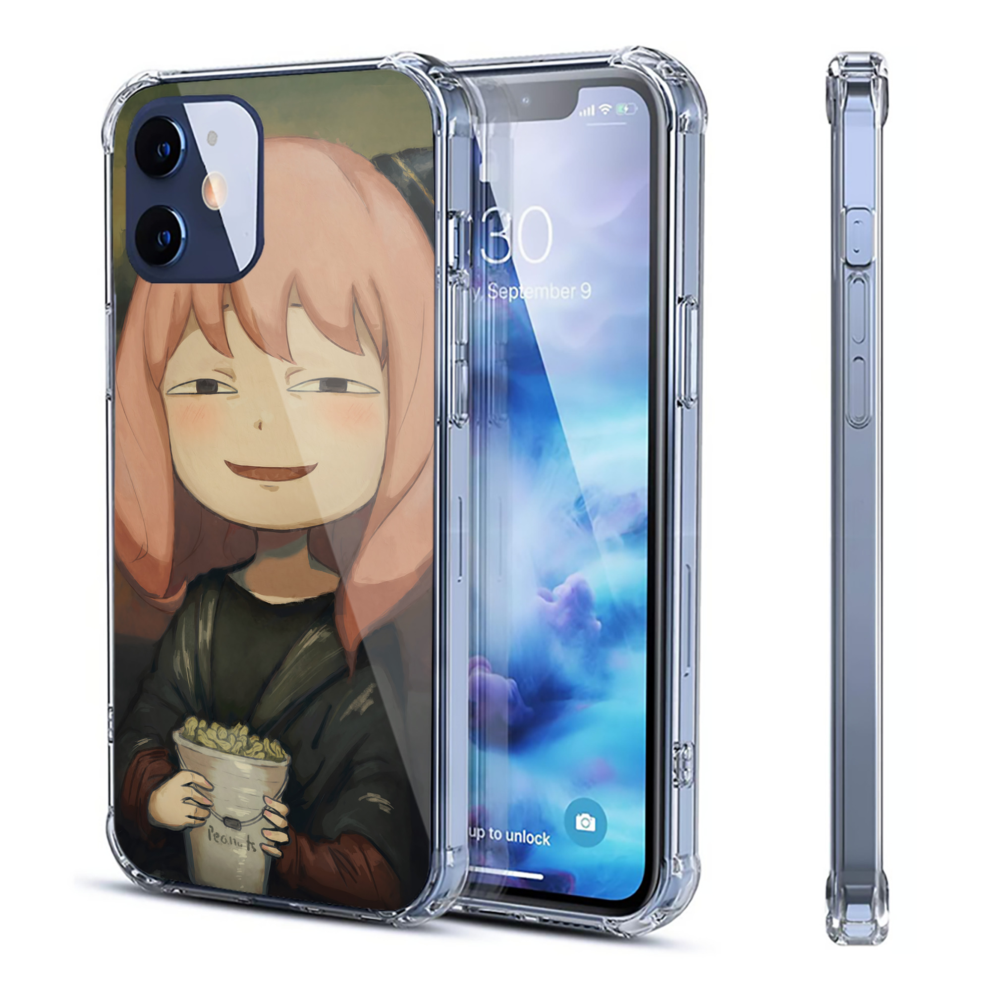 （画像用） SPY×FAMILY间谍家家酒 【iPhone 12シリーズ対応】透明スマホケース（クリアソフトケース）